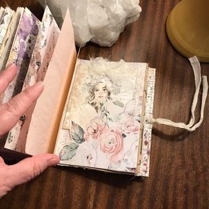 SOLD!!Handmade Junk Journal Sweet, Feminine, Light & Airy